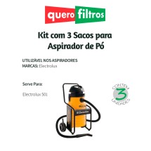 Saco para Aspirador de Pó Electrolux 50L