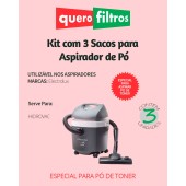 Saco para Aspirador de Pó Electrolux Hidrowac (Especial para pó de Toner)