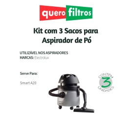 Saco para Aspirador de Pó Electrolux Smart A20