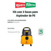 Saco para Aspirador de Pó Electrolux Professional ST 20L A20