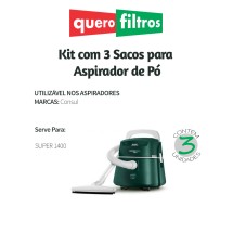 Saco para Aspirador de Pó Consul Super 1400