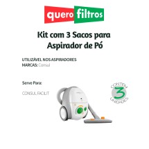 Saco para Aspirador de Pó Consul Facilit