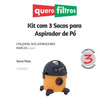 Saco para Aspirador de Pó Lavor Compact 