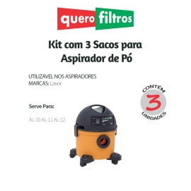 Saco para Aspirador de Pó Lavor AL-12 / Al-11 / AL-10