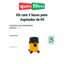 Saco para Aspirador de Pó Lavor Kronos 12