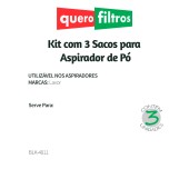 Saco para Aspirador de Pó Lavor BLK 4011