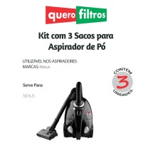 Saco para Aspirador de Pó Cadence Nexus 1500