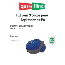 Saco para Aspirador de Pó Lavor Prático