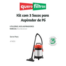 Saco para Aspirador de Pó Black&Decker AP4850