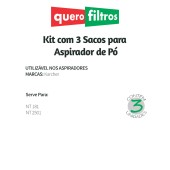 Saco para Aspirador de Pó Karcher NT 181 / NT 2501