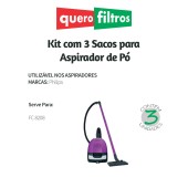 Saco para Aspirador de Pó Philips/Walita FC 8208