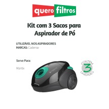 Saco para Aspirador de Pó Cadence Mantix