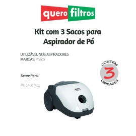 Saco para Aspirador de Pó Philco PH 1400 Max