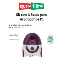 Saco para Aspirador de Pó Electrolux GO