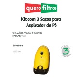 Saco para Aspirador de Pó Wap MW 1300