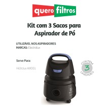 Saco para Aspirador de Pó Electrolux Hidrolux AWD01