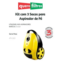 Saco para Aspirador de Pó Vonder APV 1203