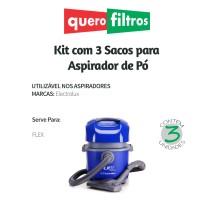 Saco para Aspirador de Pó Electrolux Flex