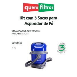 Saco para Aspirador de Pó Electrolux Flex